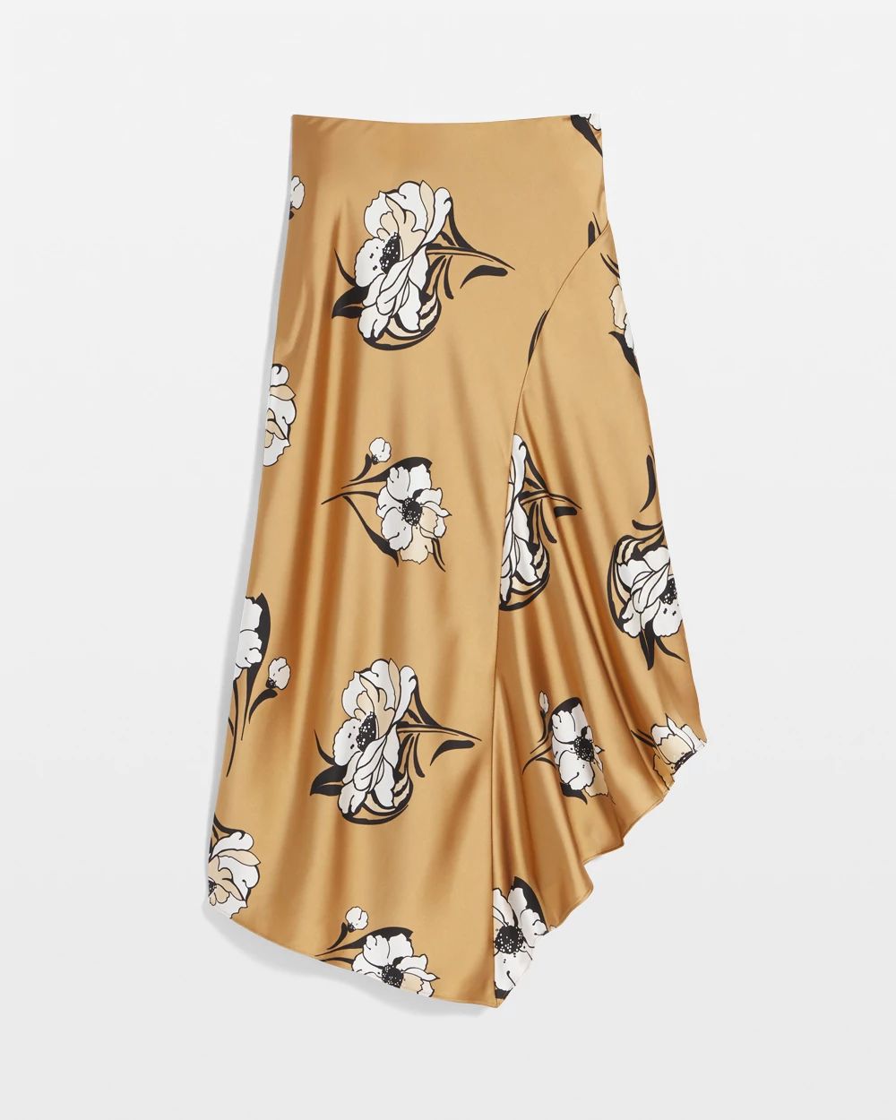 Satin Slip Midi Skirt | White House Black Market